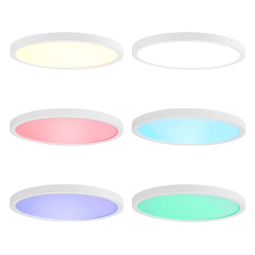 RGBW Dimmable ceiling light SmartLife LED/18W/230V 2700-6500K Wi-Fi Tuya