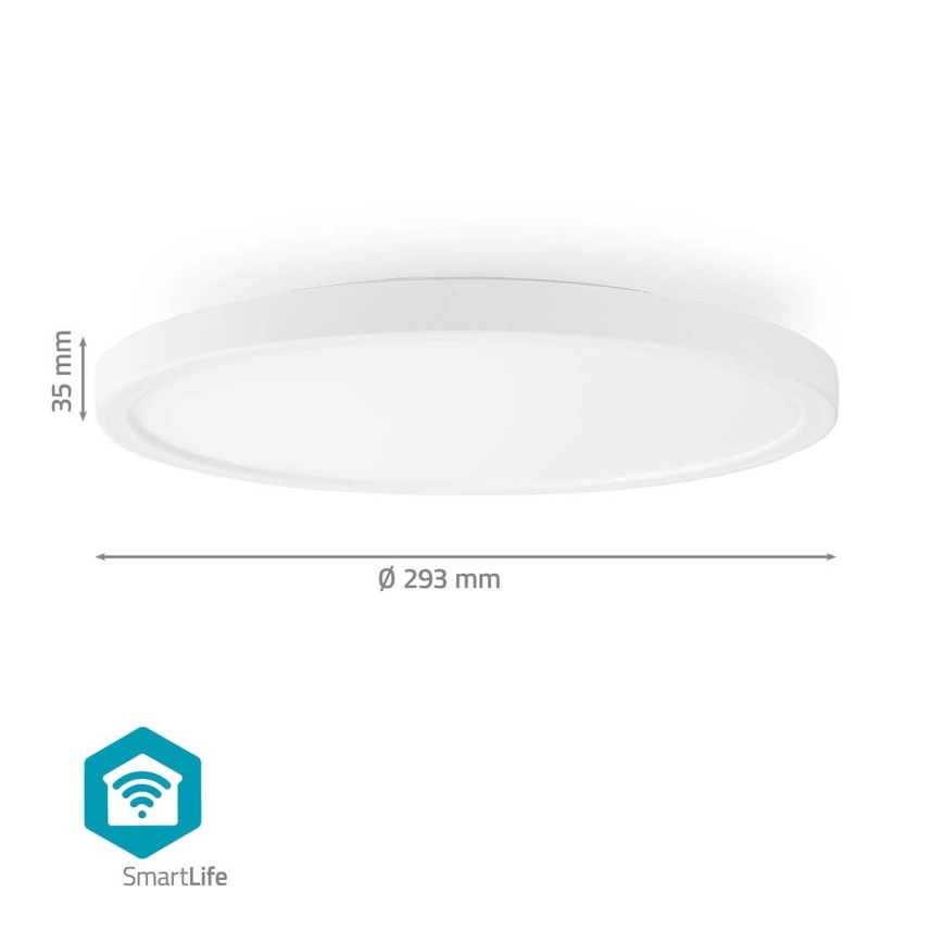RGBW Dimmable ceiling light SmartLife LED/18W/230V 2700-6500K Wi-Fi Tuya
