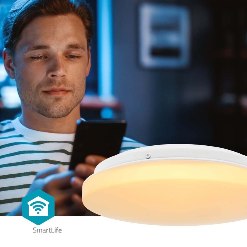 LED RGBW Dimmable bathroom ceiling light SmartLife LED/18W/230V 2700-6500K IP44 Wi-Fi Tuya