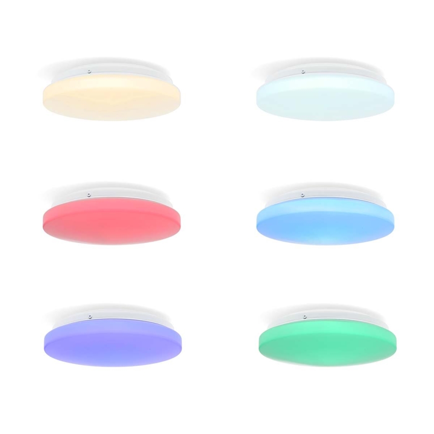 LED RGBW Dimmable bathroom ceiling light SmartLife LED/18W/230V 2700-6500K IP44 Wi-Fi Tuya