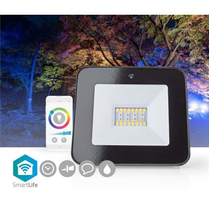 LED RGBW Dimmable floodlight SmartLife LED/20W/230V Wi-Fi IP65 2700-6500K