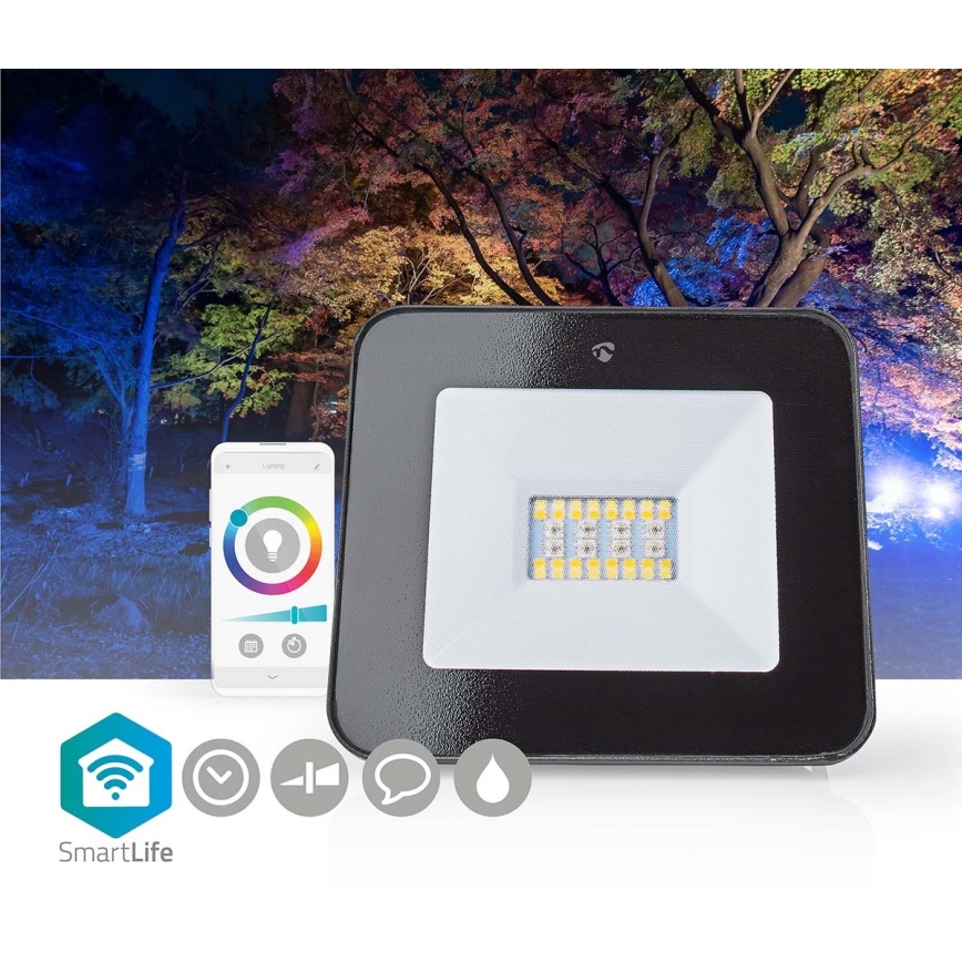 LED RGBW Dimmable floodlight SmartLife LED/20W/230V Wi-Fi IP65 2700-6500K