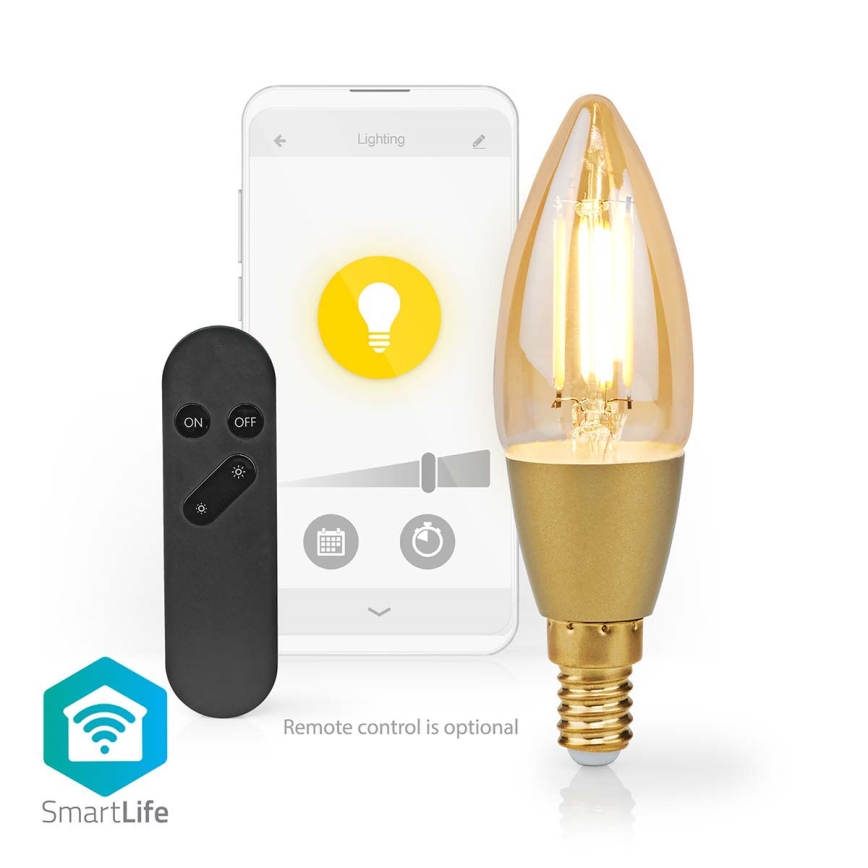 LED Dimmable bulb Smartlife E14/4,9W/230V 1800-3000K Wi-Fi Tuya
