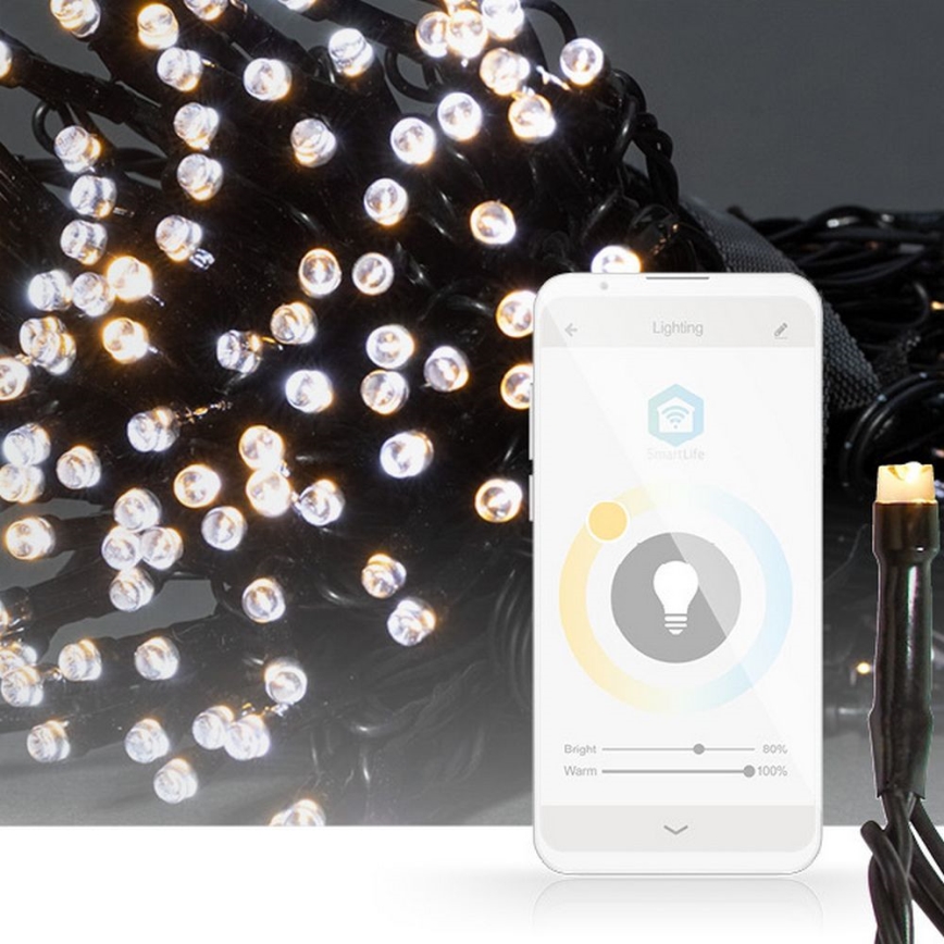 LED string lights 100 LEDs / 8 modes, 15 m, IP65, Tuya Wi-Fi