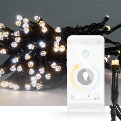 LED String Lights, 50 LEDs, 8 Modes, 5 m, IP65, Tuya Wi-Fi