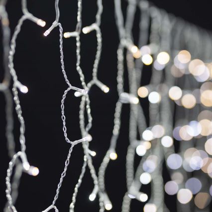 LED Outdoor Christmas curtain 200xLED/8 functions 6m IP65 Wi-Fi Tuya warm white
