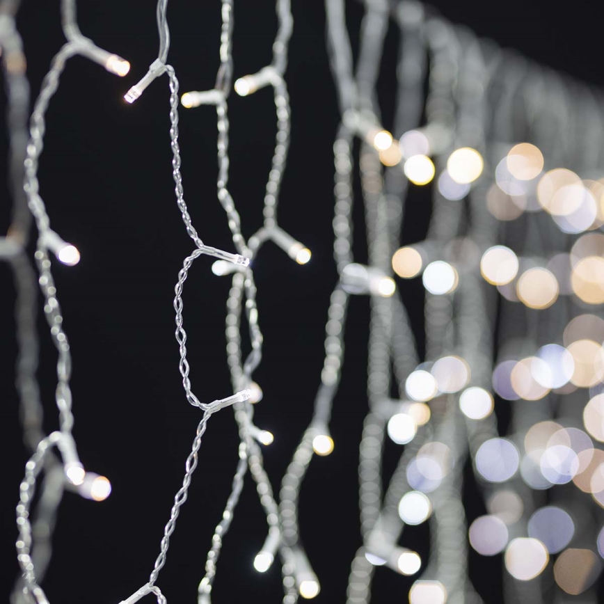 LED Outdoor Christmas curtain 200xLED/8 functions 6m IP65 Wi-Fi Tuya warm white
