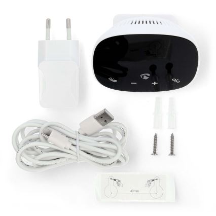 Smart air quality monitor with LED display SmartLife Wi-Fi