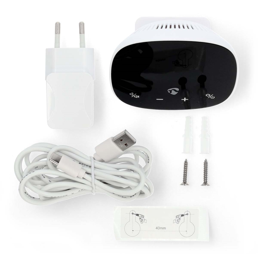 Smart air quality monitor with LED display SmartLife Wi-Fi