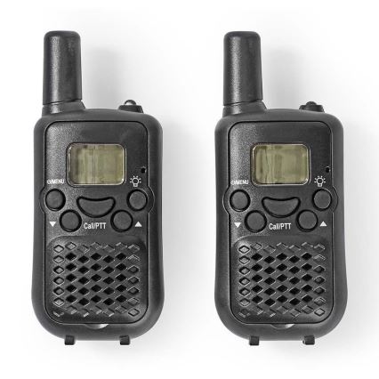 SET 2x Walkie-talkie with LED light 3xAAA range 5 km