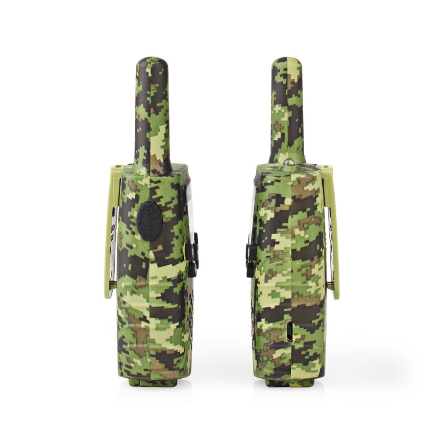 SET 2x Walkie-talkie with LED light 3xAAA range 8 km camouflage