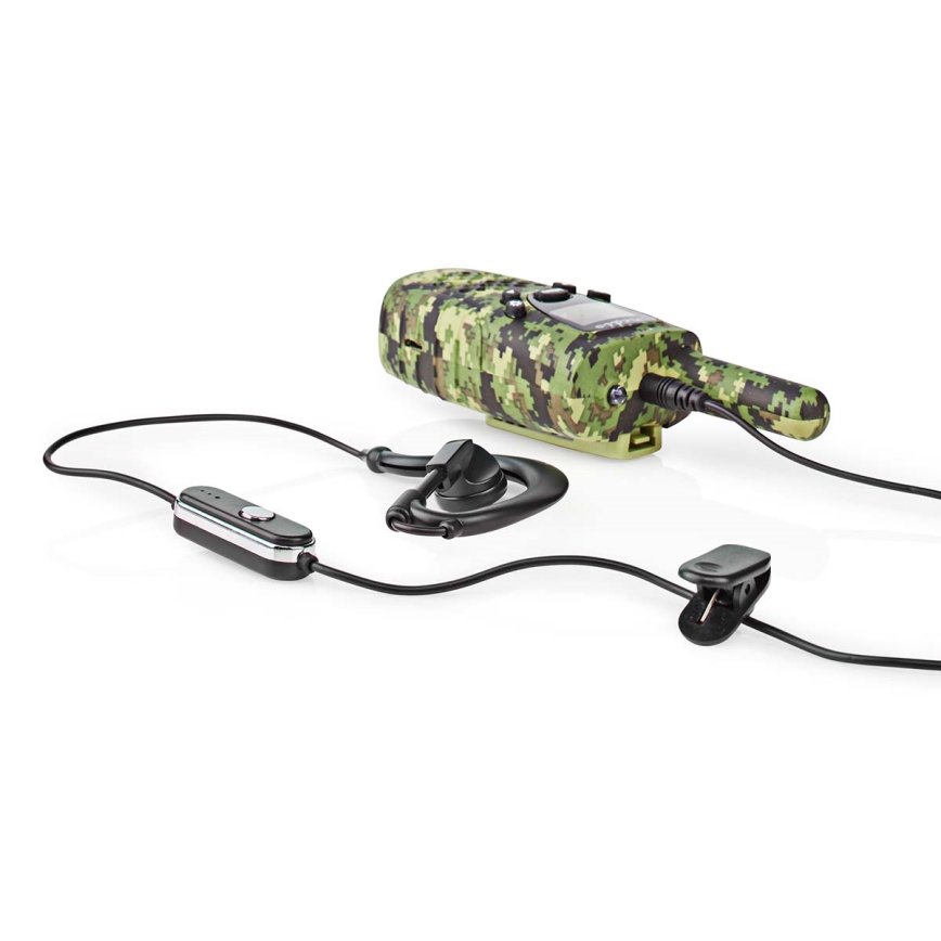 SET 2x Walkie-talkie with LED light 3xAAA range 8 km camouflage