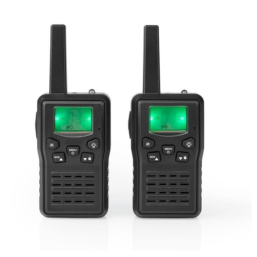 SET 2x Rechargeable walkie-talkie with LED light 1300 mAh range 10 km