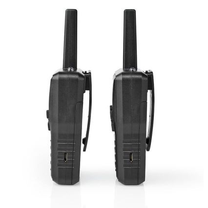 SET 2x Rechargeable walkie-talkie with LED light 1300 mAh range 10 km