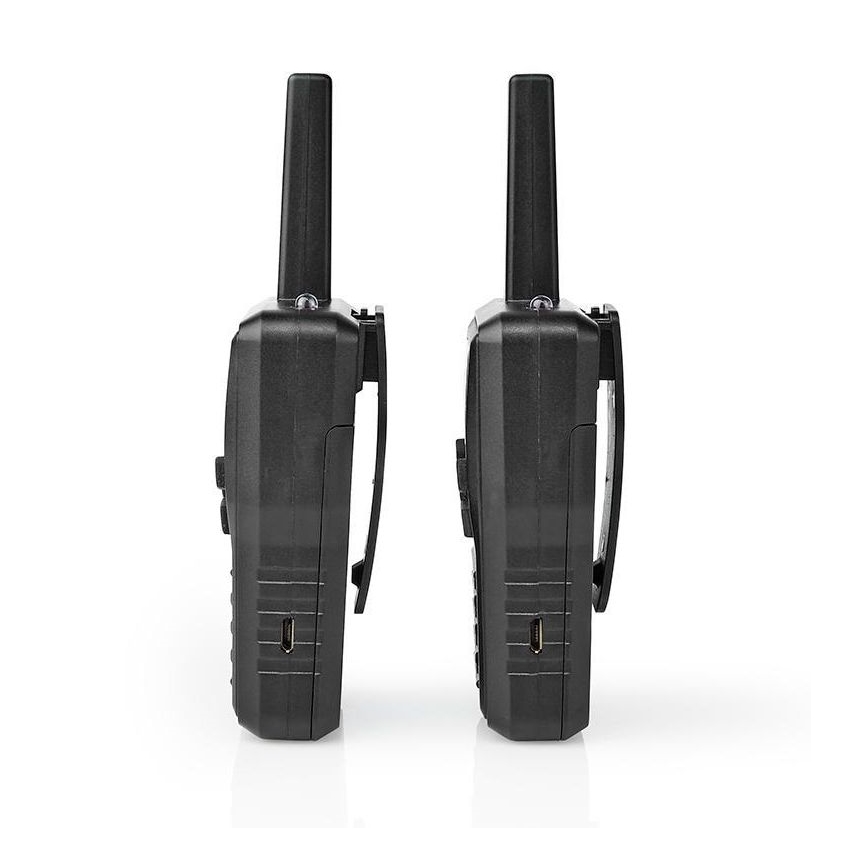 SET 2x Rechargeable walkie-talkie with LED light 1300 mAh range 10 km