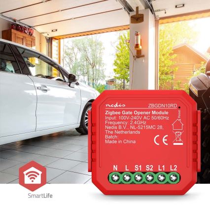 Smart garage door switch SmartLife Zigbee Tuya