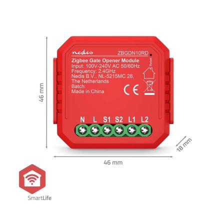Smart garage door switch SmartLife Zigbee Tuya