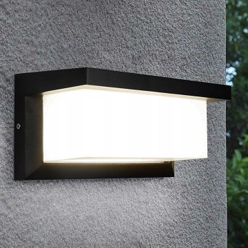 NEELY LED Outdoor Wall Light 12W, 230V, IP54, Black