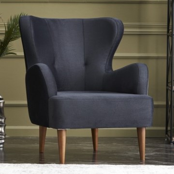NEKO Anthracite Wingback Armchair