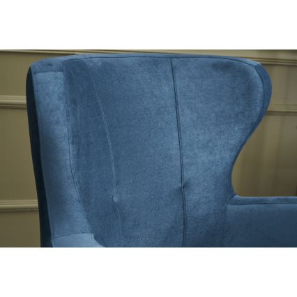 NEKO Blue Wingback Armchair