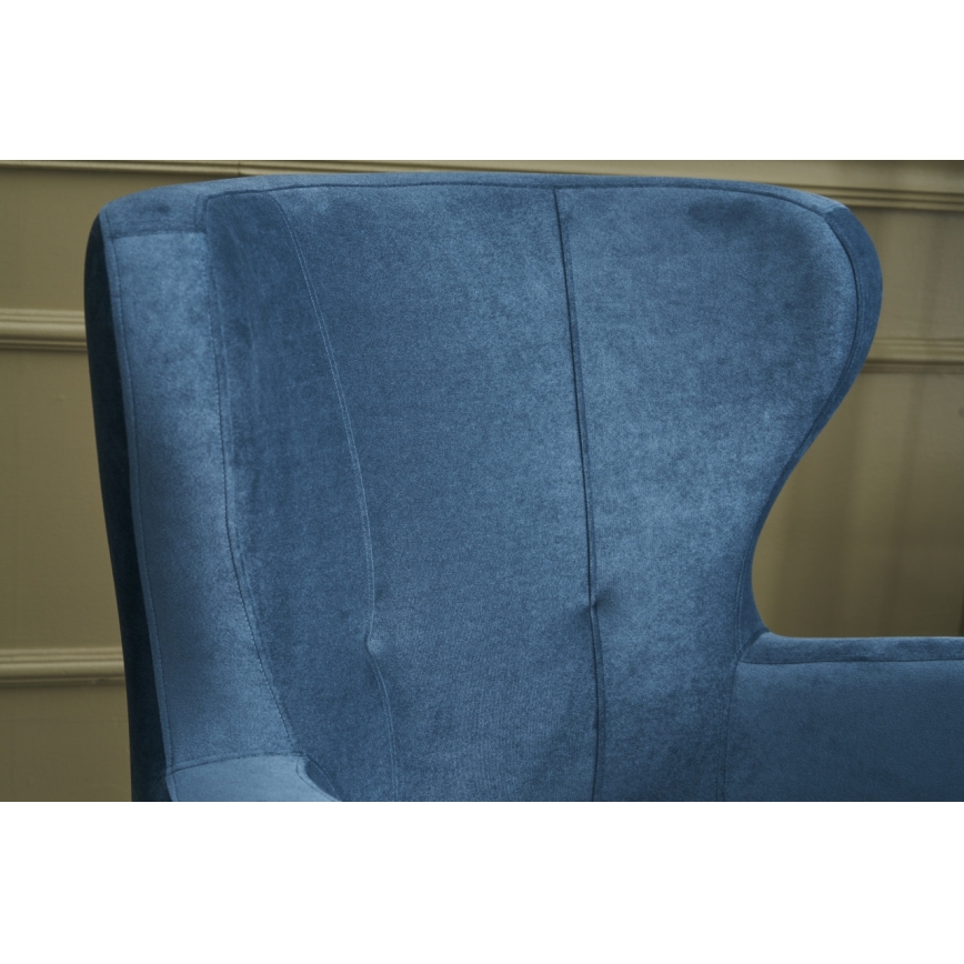 NEKO Blue Wingback Armchair