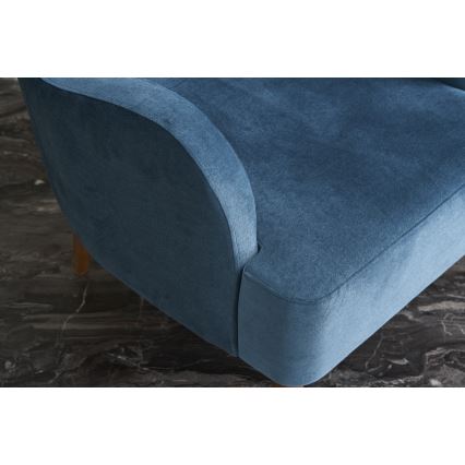 NEKO Blue Wingback Armchair