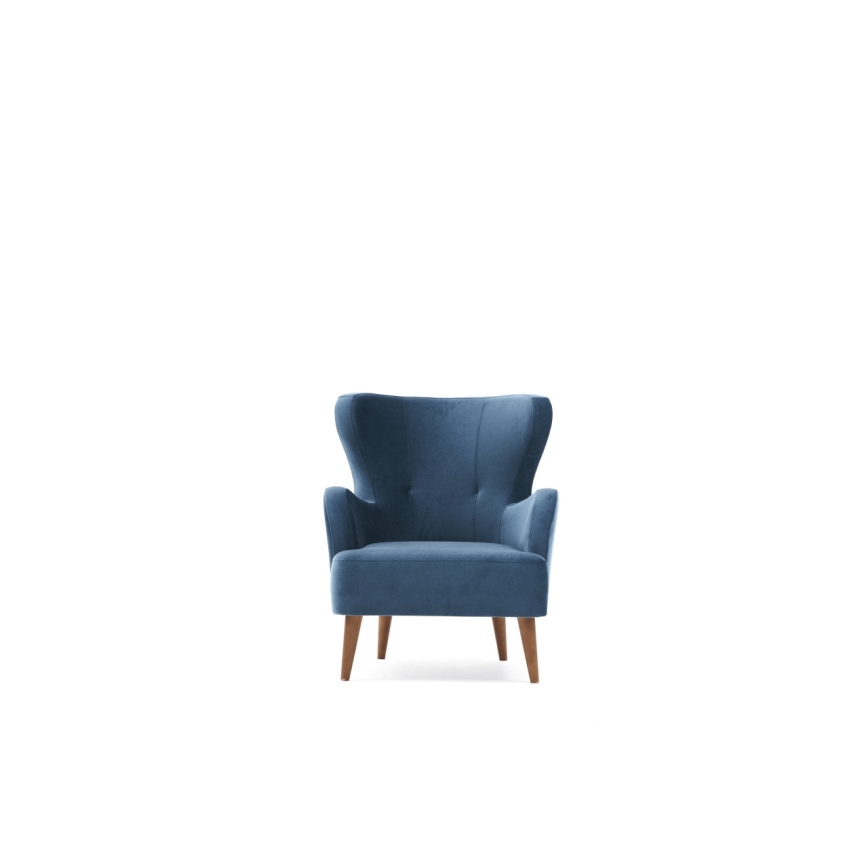 NEKO Blue Wingback Armchair