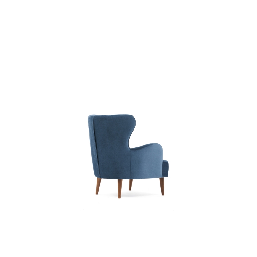 NEKO Blue Wingback Armchair