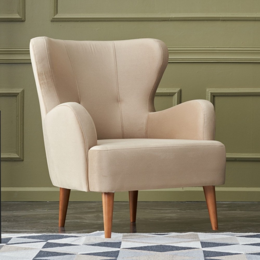 NEKO Wingback Armchair, Cream