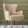 NEKO Wingback Armchair, Cream