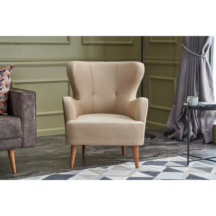 NEKO Wingback Armchair, Cream