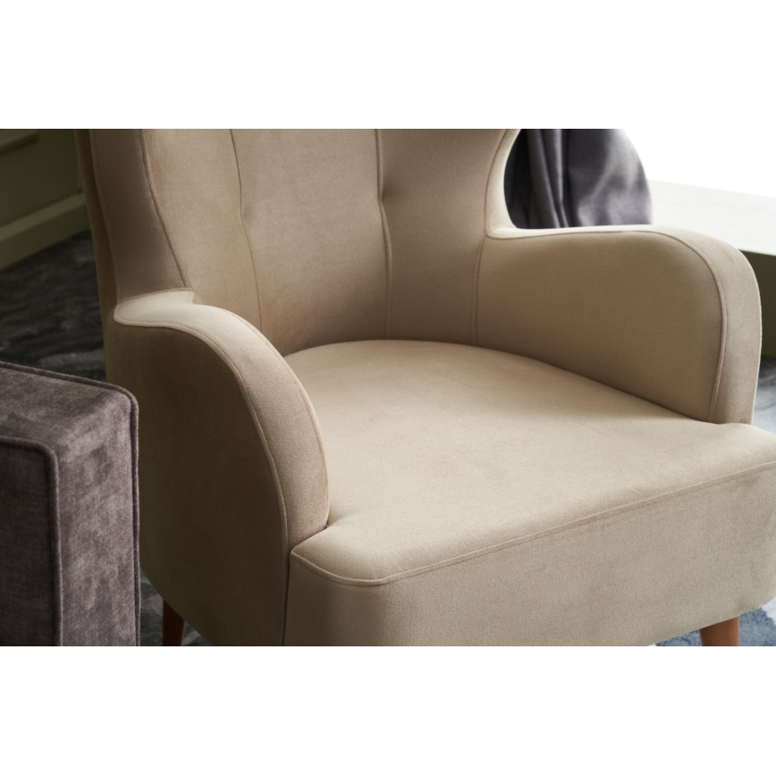 NEKO Wingback Armchair, Cream