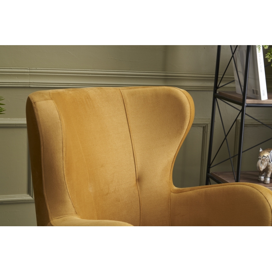 NEKO Wingback Armchair, Gold