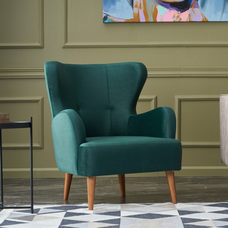 NEKO Wingback Armchair – Green