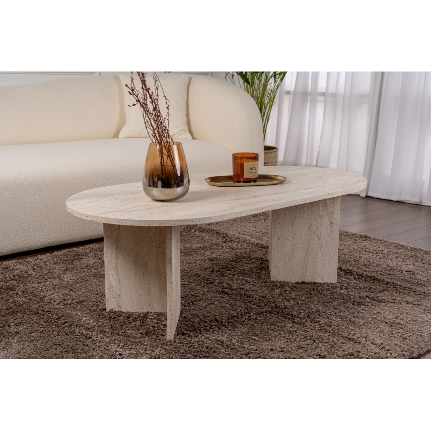 NEL Coffee Table 119x60 cm Beige