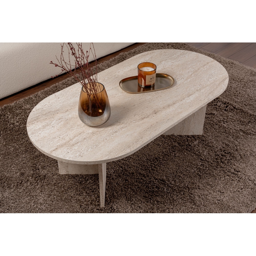 NEL Coffee Table 119x60 cm Beige