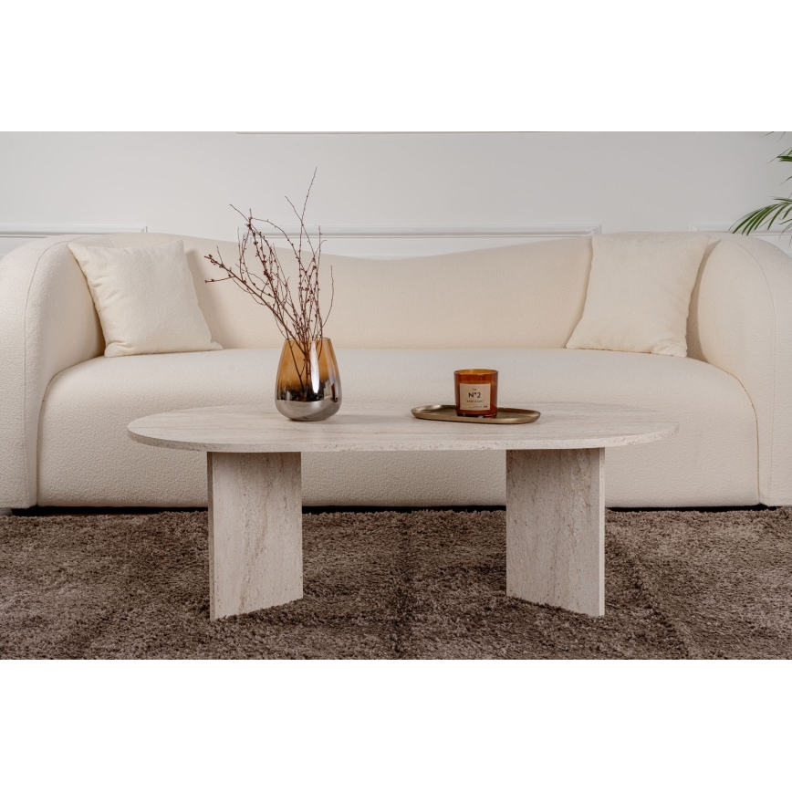 NEL Coffee Table 119x60 cm Beige