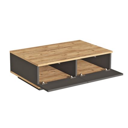 NEL Coffee Table, Pine/Anthracite