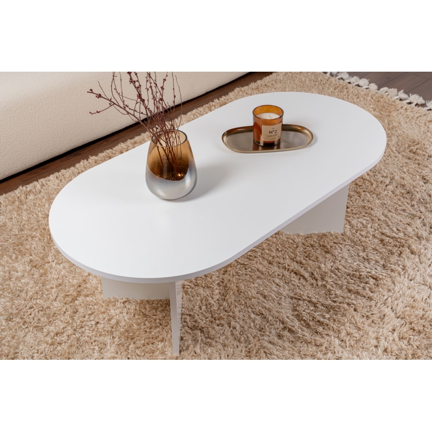 NEL Coffee Table, White
