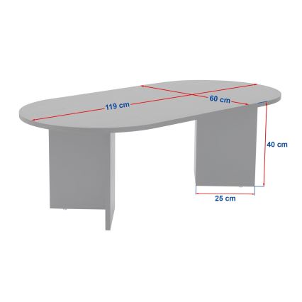 NEL Coffee Table, White