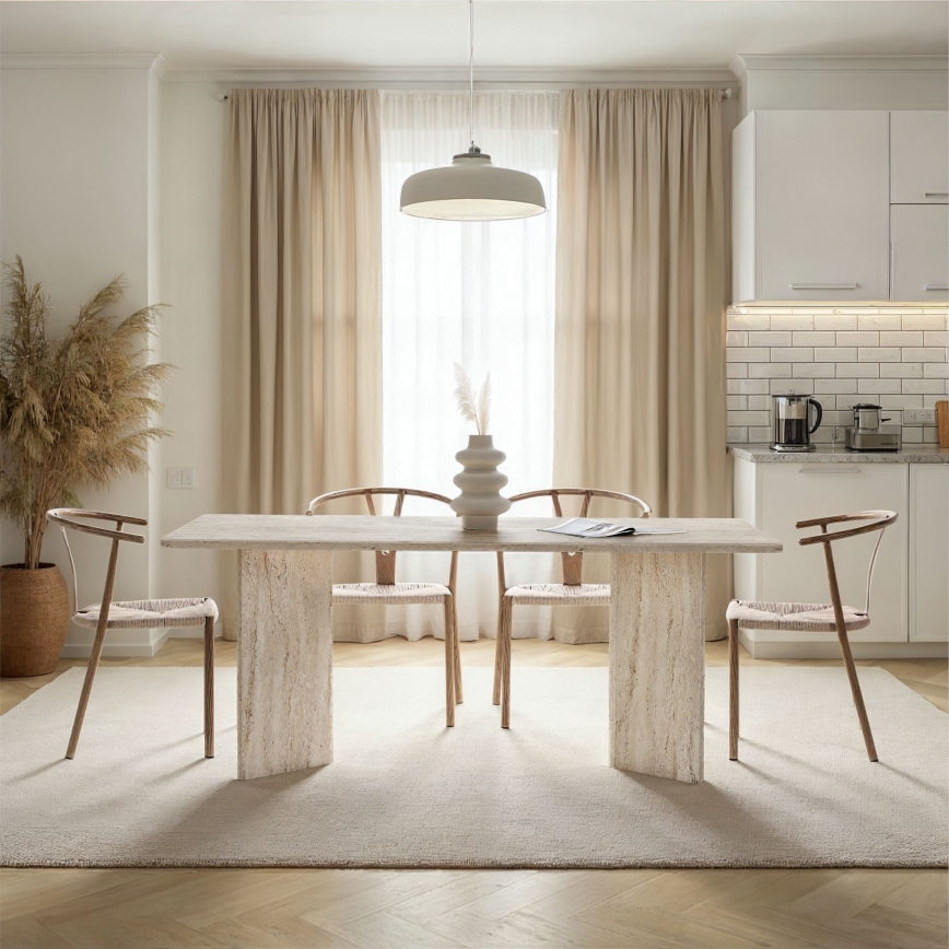 NEL dining table, 180 x 90 cm, beige