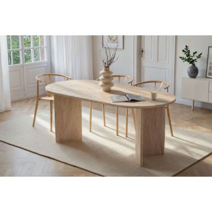 NEL Dining Table 180x90 cm Beige