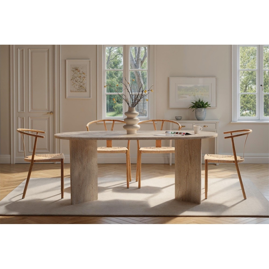 NEL Dining Table 180x90 cm Beige