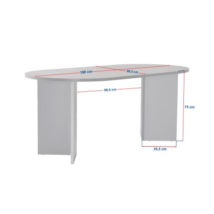 NEL Dining Table 180x90 cm Beige