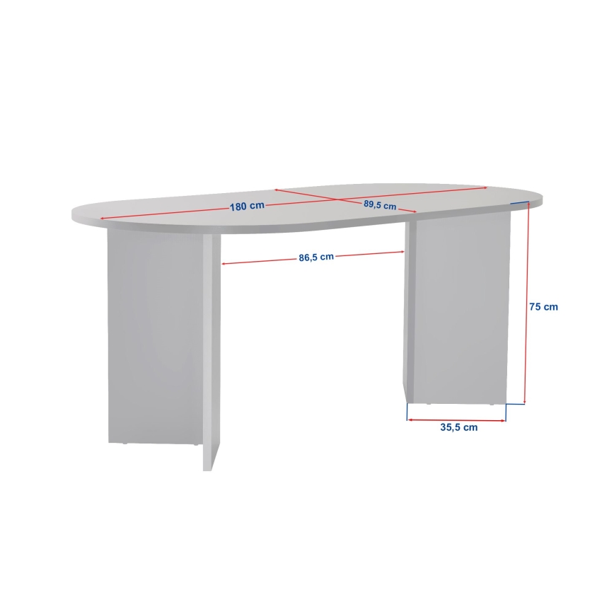 NEL Dining Table 180x90 cm Beige