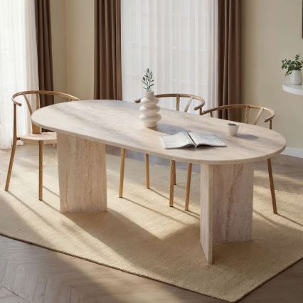 NEL Dining Table 200x90 cm Beige