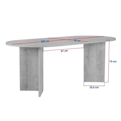 NEL Dining Table 200x90 cm Beige