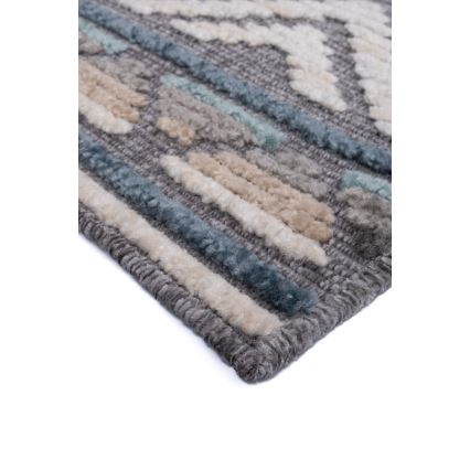 NEPAL Oriental Rug 200 x 280 cm, blue/grey/cream