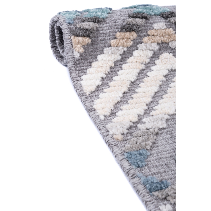NEPAL Oriental Rug 200 x 280 cm, blue/grey/cream