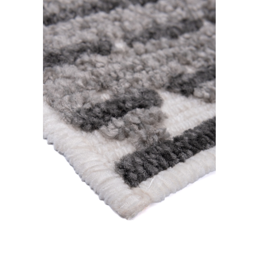 NEPAL Oriental Rug 80 x 153 cm – Grey/White